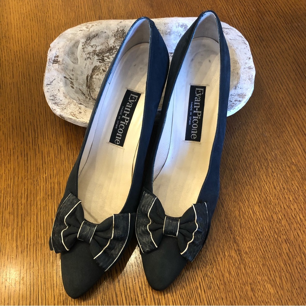 EVAN PICONE Blue Bow Heels